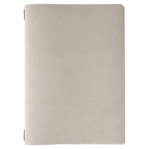 A4 Menumap met insteekhoezen (uitbreidbaar van 4 tot 8 menukaarten) - Type: Juta Ivoor - Blanco