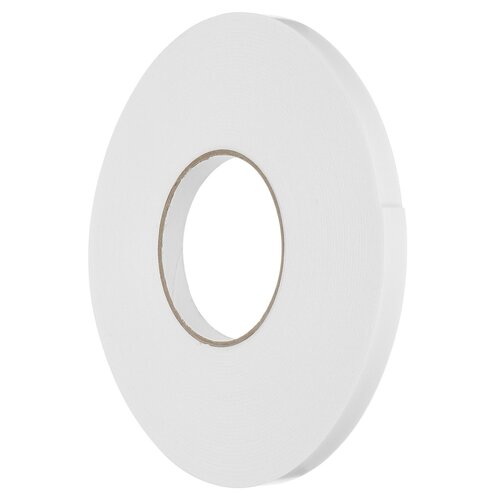 19mm - Dubbelzijdig PE-Schuim Foamtape - Wit - Dikte: 2mm - Lengte: 25 Meter 