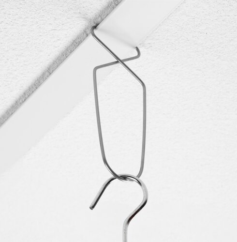 100 stuks - Ophanghaakjes voor Systeemplafond / Ophangoog - Aluminium - type PH-2
