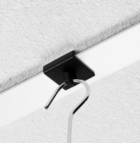 Ophanghaakjes voor Systeemplafond / Plafondclip - Zwart - type PH-88