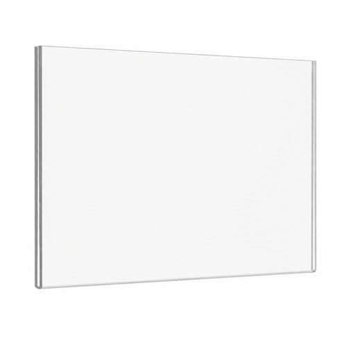 A4 Posterhouder (U-vorm) - Liggend - Transparant Acrylglas - type U-A4-Liggend